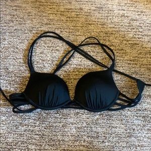 Black push up swimsuit top